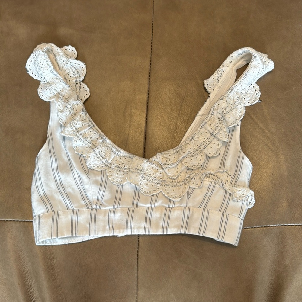 American Eagle Ruffle Top